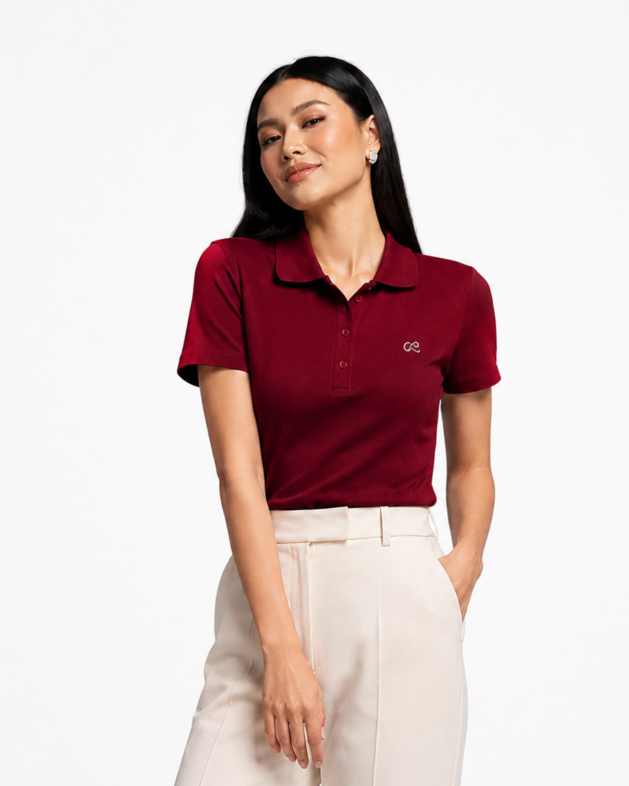 Sweet Youth-boosting Chic Polo Shirt With A Turn-down Collar